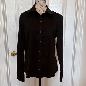 Banana Republic Black Button-Down Shirt